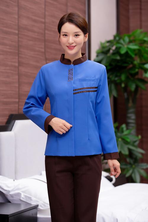 2020蔷薇女郎保洁PA服务员秋冬工作服 优雅与保暖的完美结合